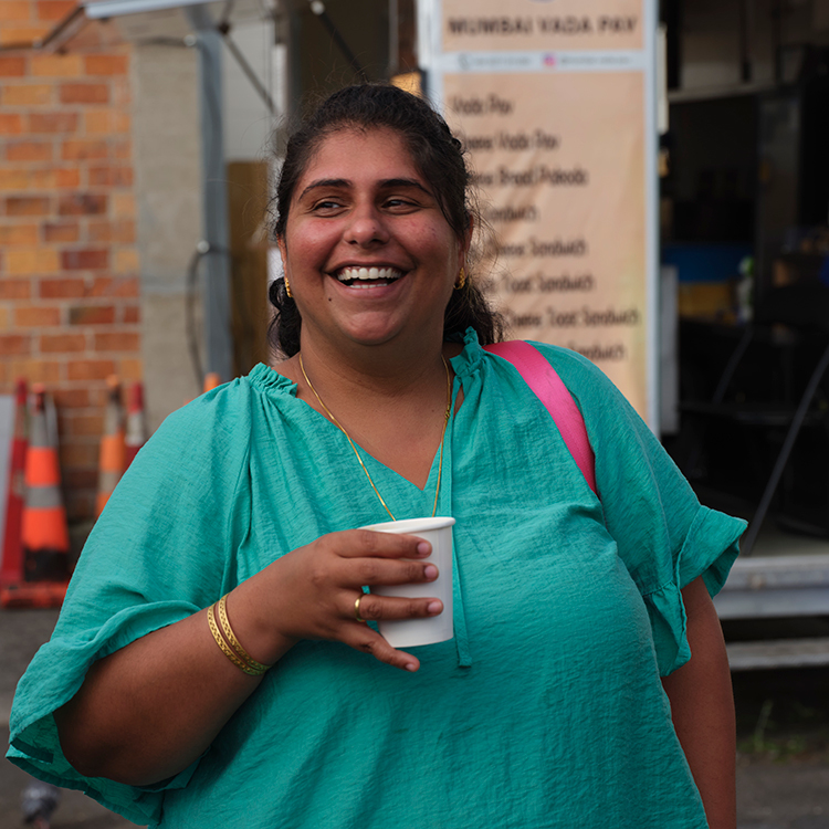 Perzen Patel leads a food tour through Sandringham. Photo by Mark Smith.