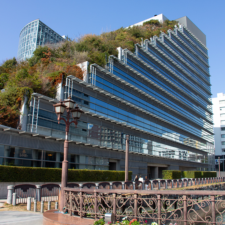 Impressive architecture in central Fukuoka. Photo by Kath Webster.