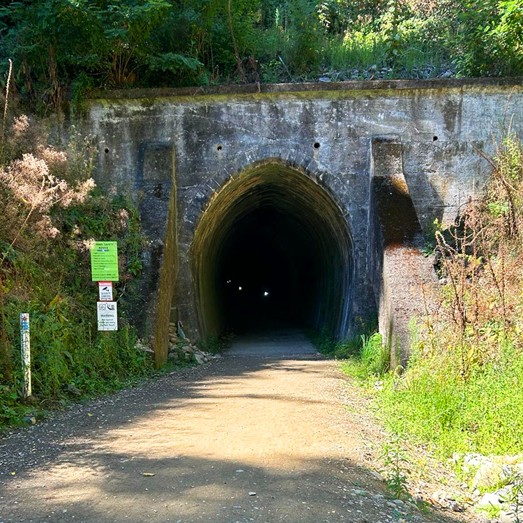  The historic, hand-dug Spoonerd Tunnel. Photo by Elisabeth Easther.