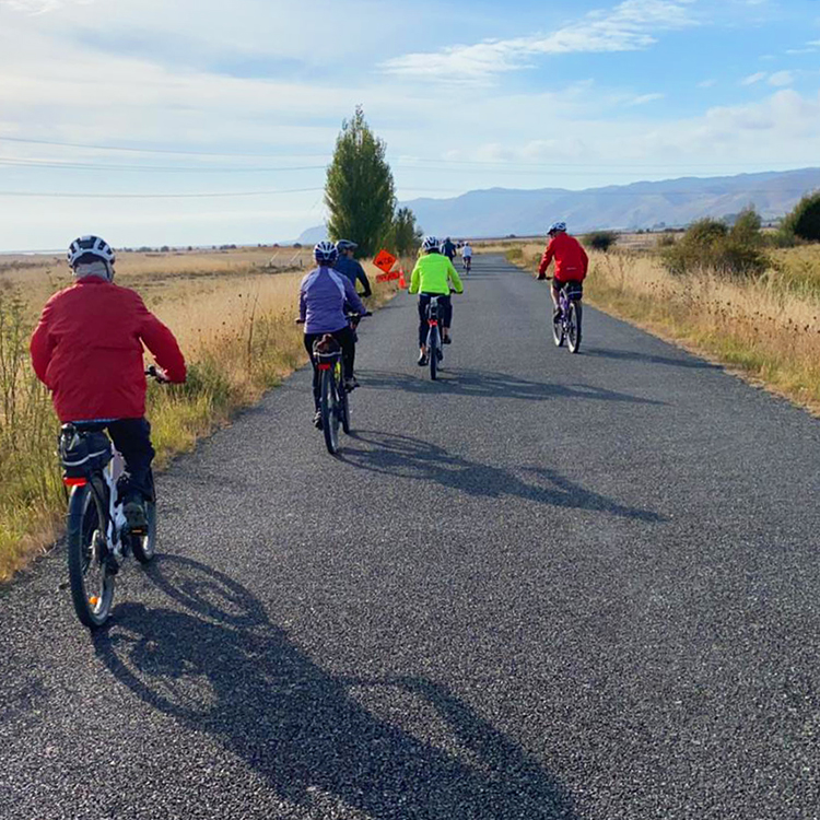 Nelson Cycling Whale Tail Trail INP Heading off on the new Whale Tail Trail. Photo by Elisabeth Easther.