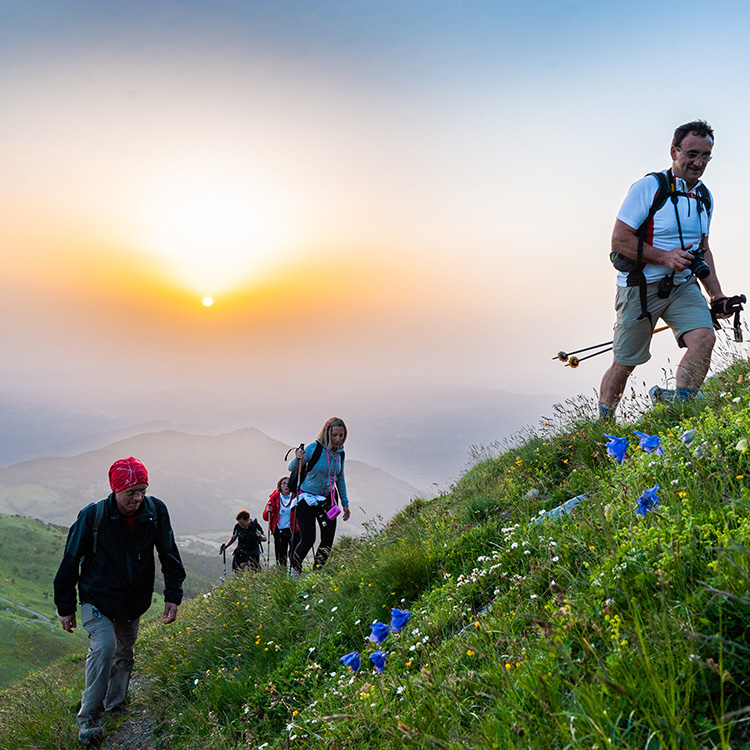 Hiking on Mount Cimone, the highest mountain of the Northern Apennines. Photo by Roberto Leoni.