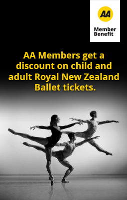 AA Members get a discount on child and adult RNZB tickets