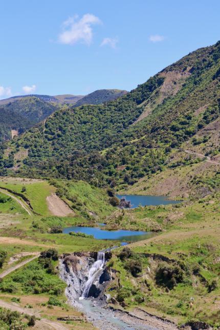 Kaikōura landscape featuring Lake Rebekah at Woodchester Station.