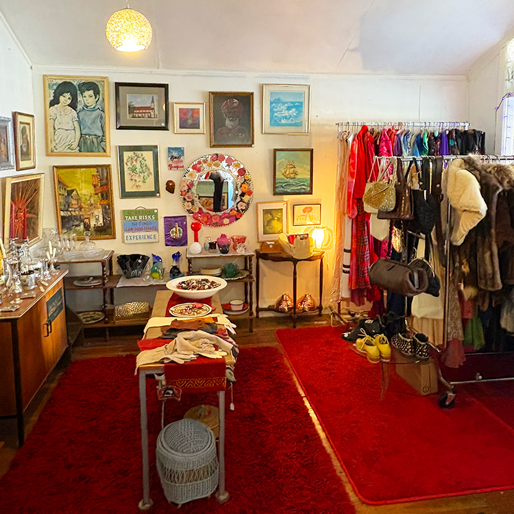 Vintage treasures at Monsieur Fox in Featherston. Photo by Jo Percival.