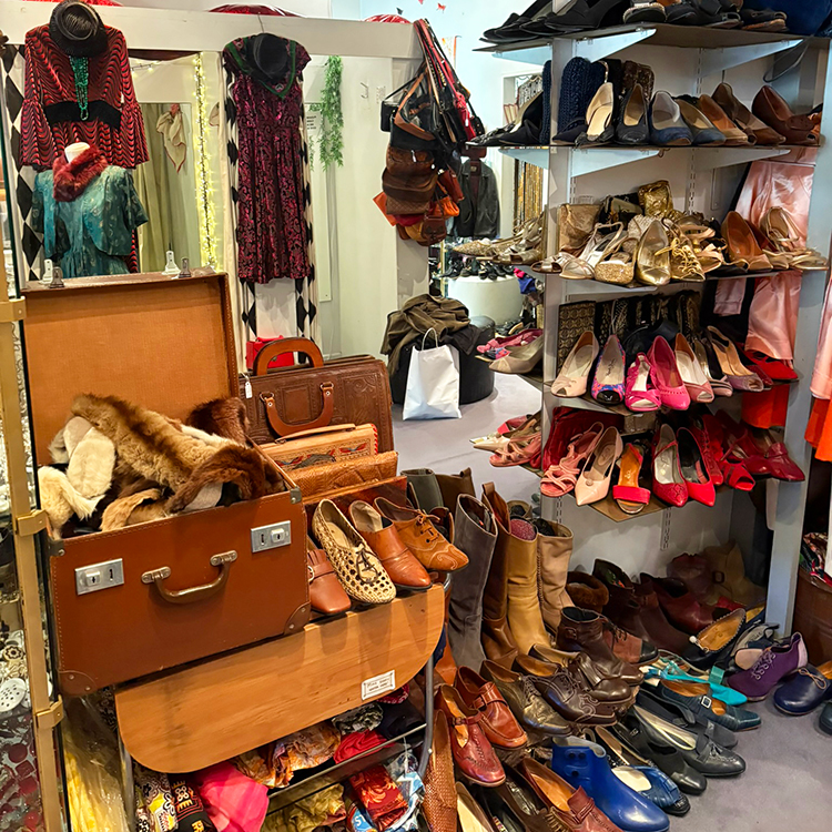 Vintage clothing in Wellington's Cuba Street. Photo by Jo Percival.