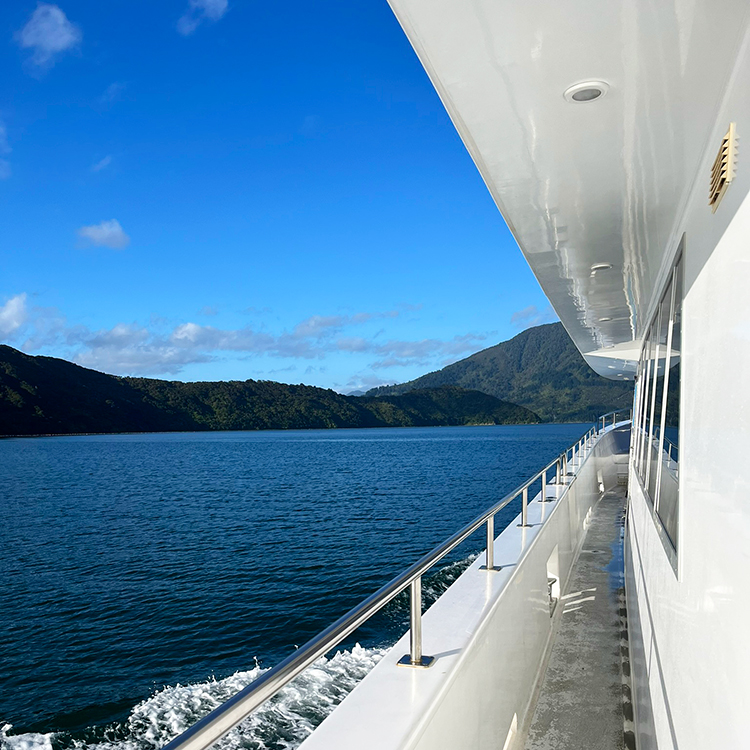 Onboard the Heritage Explorer.