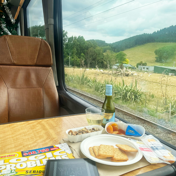 Refreshments onboard the Northern Explorer