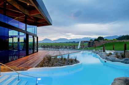 Dusk at Ōpuke Thermal Pools & Spa