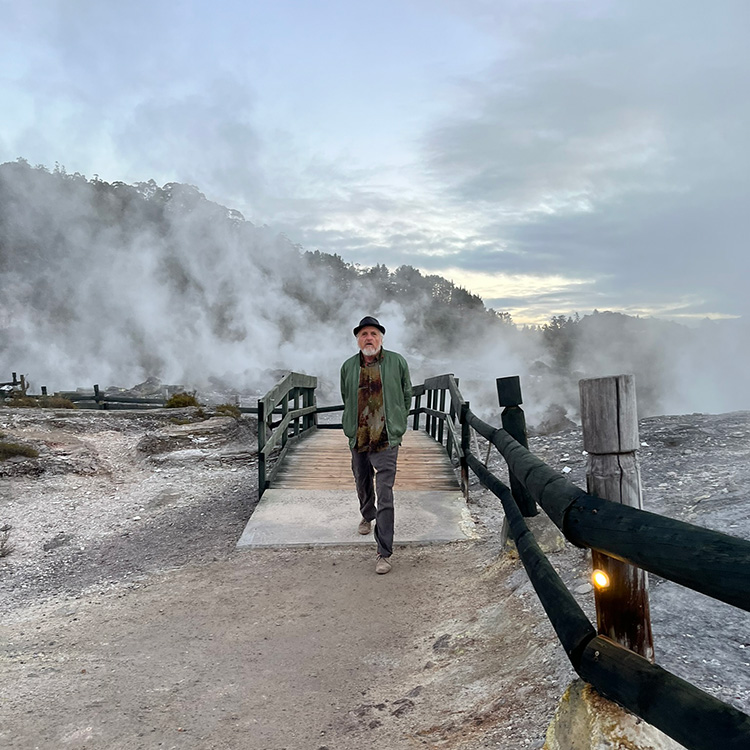 Exploring the geothermal activity at Te Puia, Rotorua. 