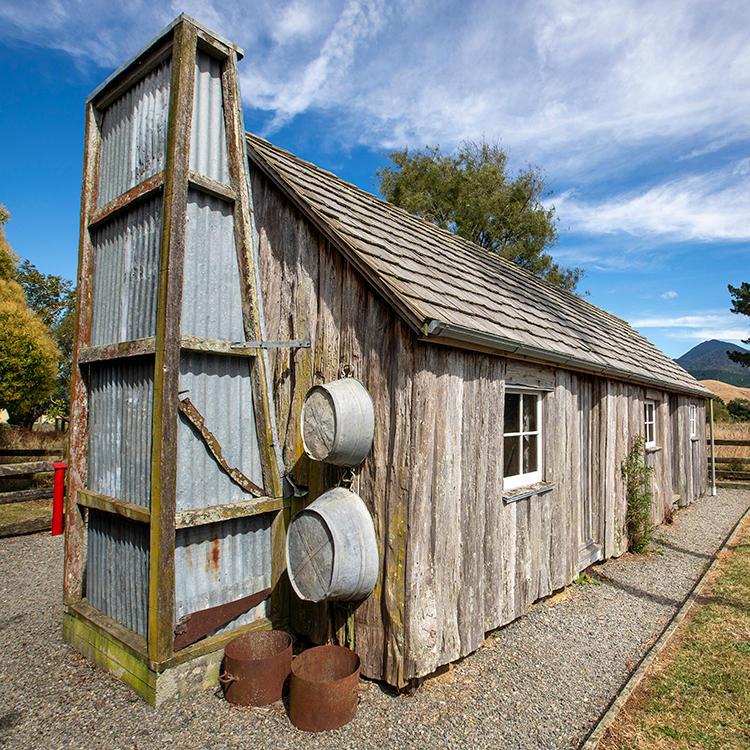 Rai Valley Cottage is a historic site worth exploring. Photo by Tim Cuff.