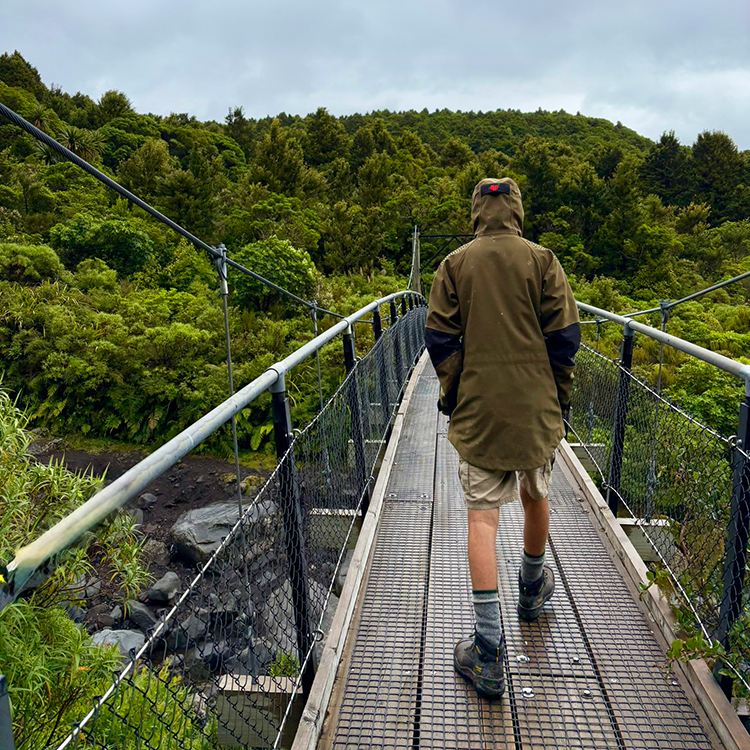 The walk to Wilkies Pools in Egmont National Park.