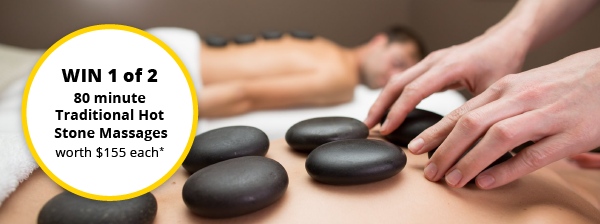 Win 1 of 2 80 minute traditional hot stone massages photo
