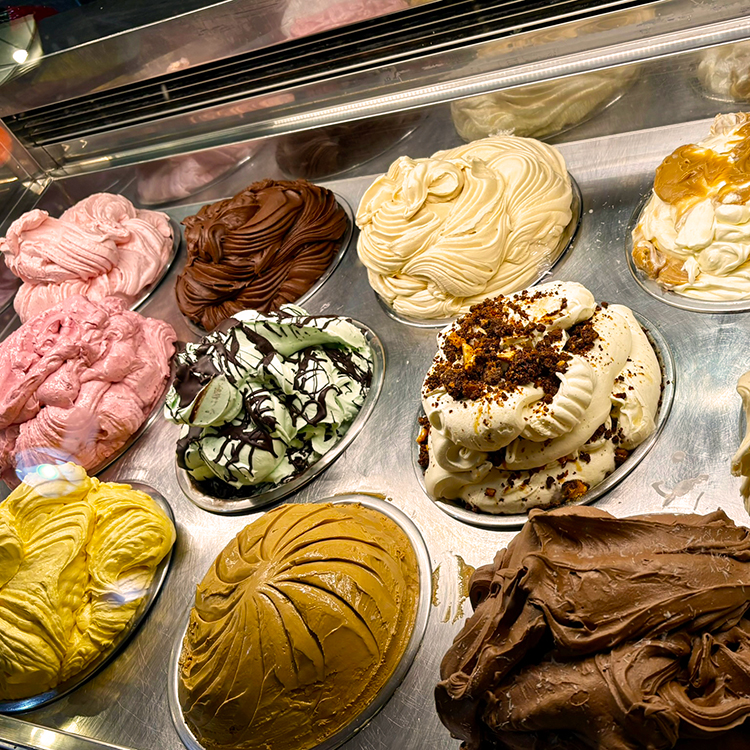 Innovative flavours and colourful creamy concoctions at Rollickin' Gelato. Photo by Jo Percival.