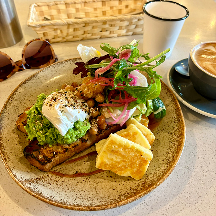 A breakfast of champions at Westend Stories. Photo by Jo Percival.