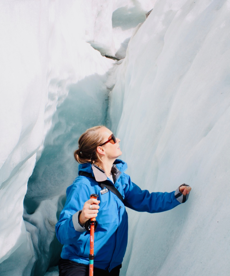 Ice crevasse