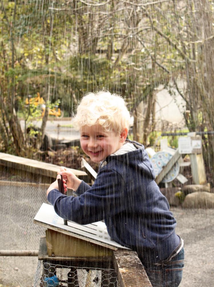 Getting wet at The Waterworks
