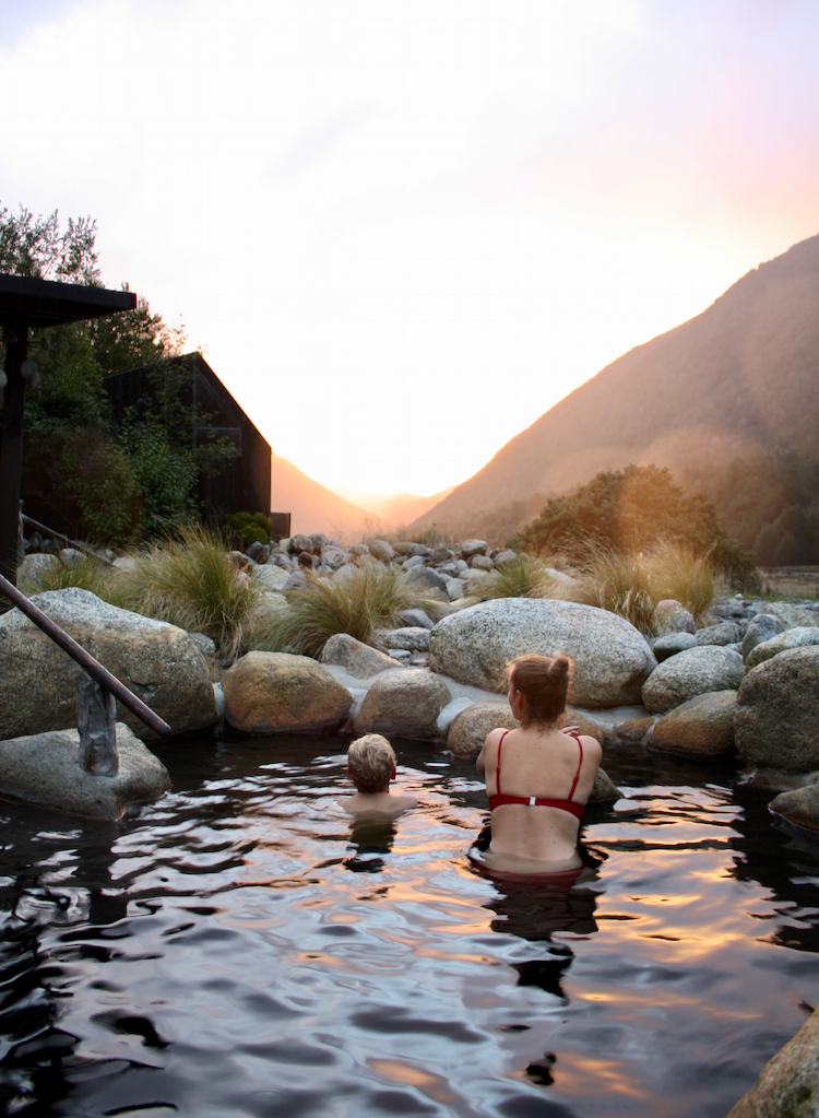 Maruia Hot Springs sunset