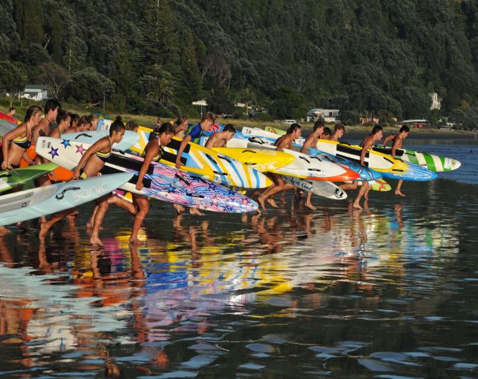 Surf lifesaving at Ōhope Beach