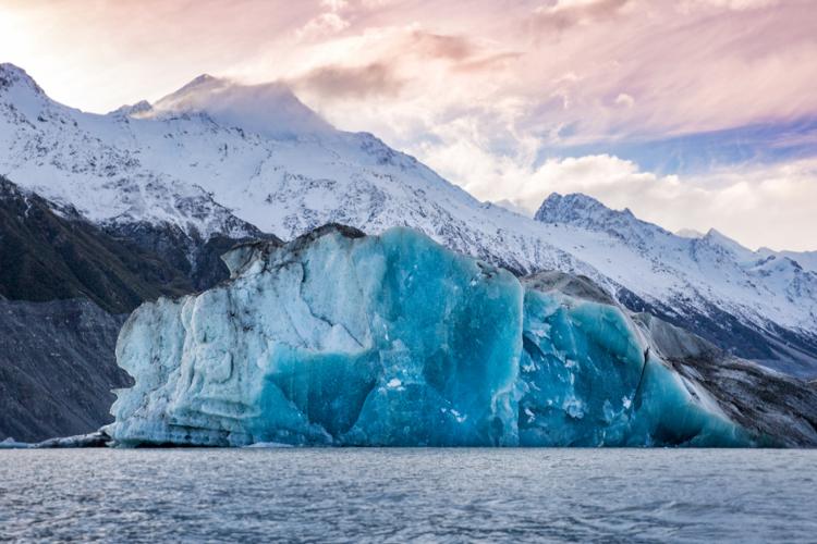 An iceberg near the Tasman Glacier