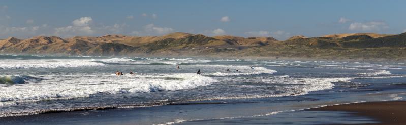 Swimmers at Ngarunui