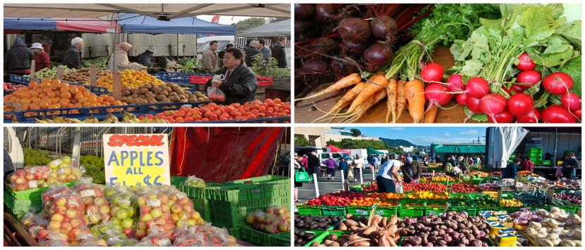 An abundance of produce
