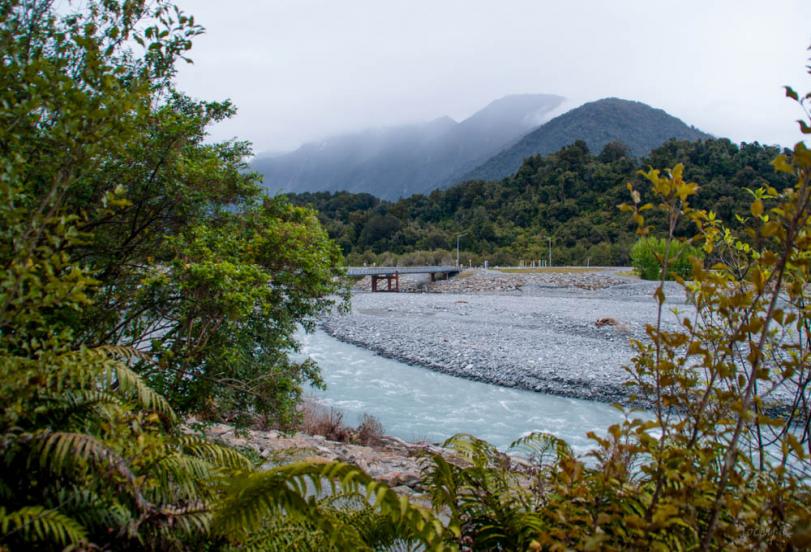 View from St James church in Franz Josef township