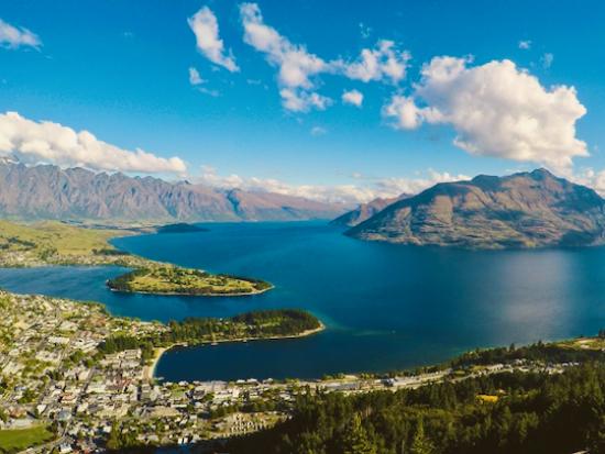 Aerial view of Queenstown