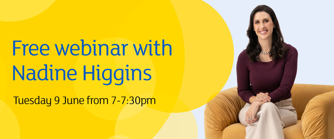 Free webinar with Nadine Higgins on Tuesday 9 June