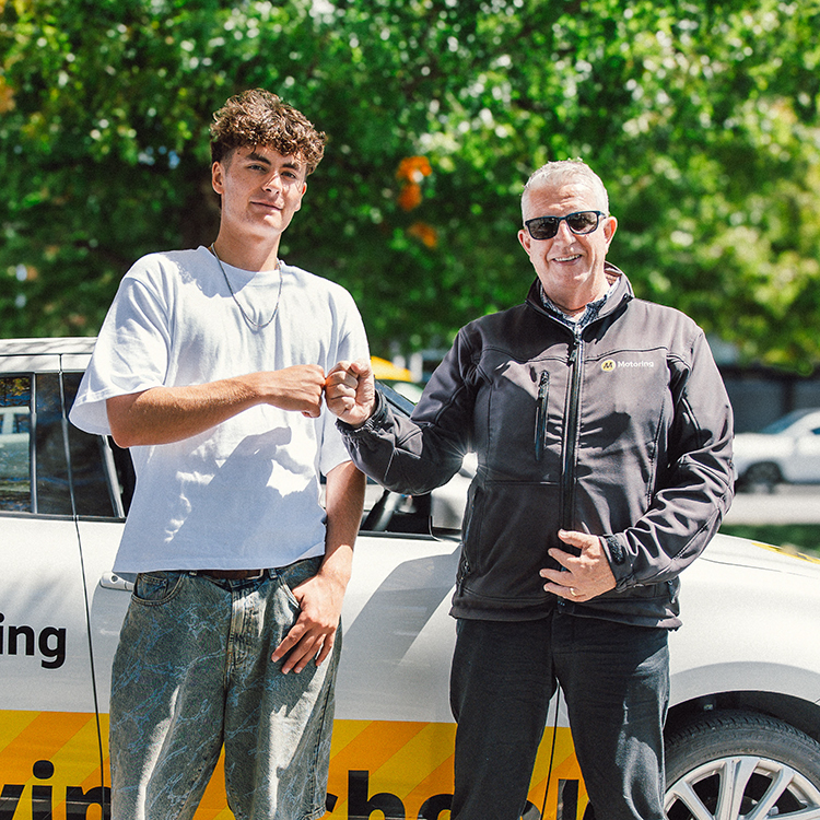 Ben Catton having passed his driving test