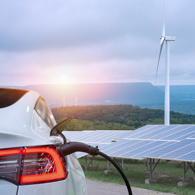 EVs could re-share surplus energy back to the grid.