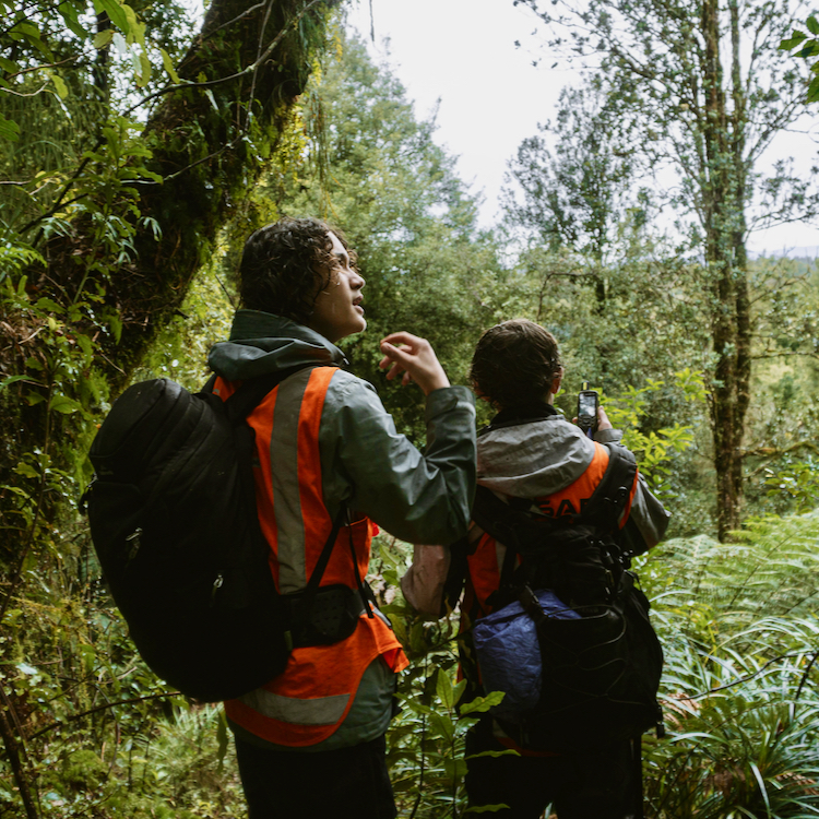Students learn bushcraft and search and rescue operations.