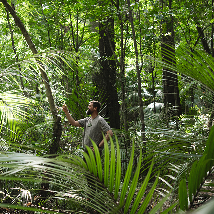 Sam the Trap Man believes that looking after our forests will pay dividends for the future. Photo by Brennan Thomas..