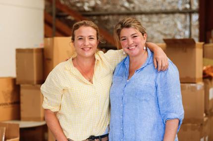 Portrait of Foxtrot Home founders, Prue Watson and Kate Cullwick