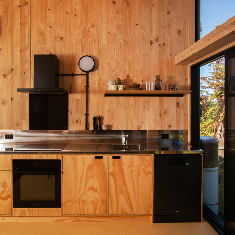 The Living House kitchen. Photo by Alan Gibson.