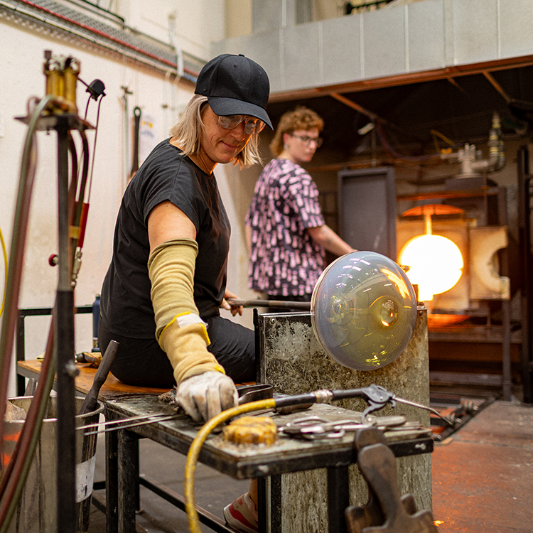 Katie Brown at work in the pit in Whanganui. Photo by Alanah Brown.