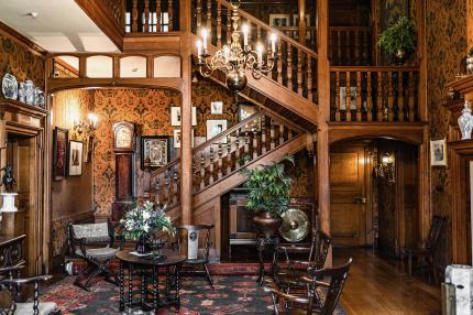 The ornate Great Hall at Olveston