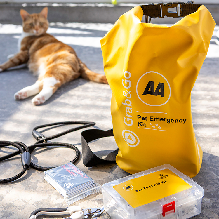 The Pet Emergency Grab & Go kit from AA Shop has all the essentials in case of a crisis. Photo by Nicola Edmonds.