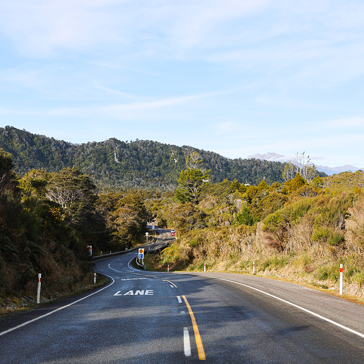 Winding West Coast roads.