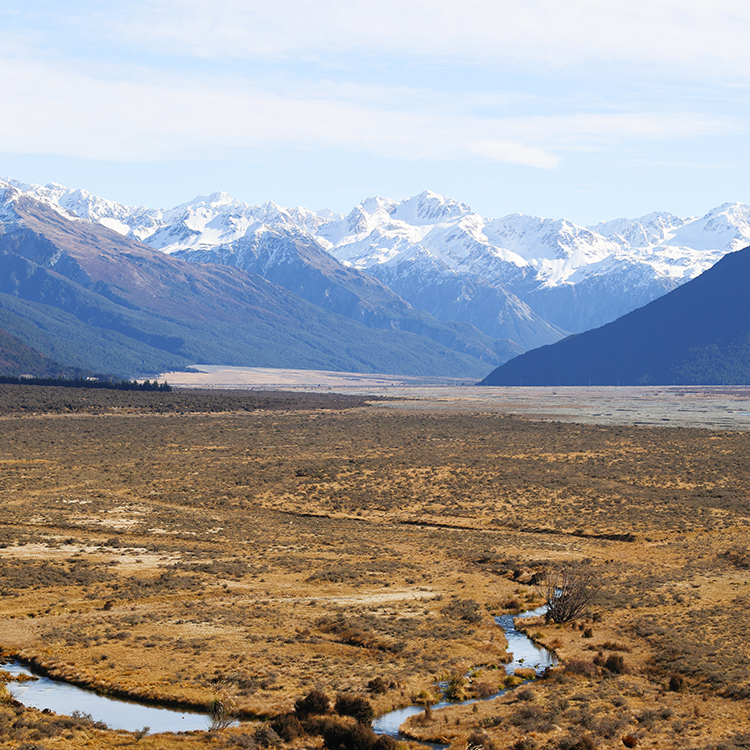 The magnificent expanse of the Canterbury Plains.