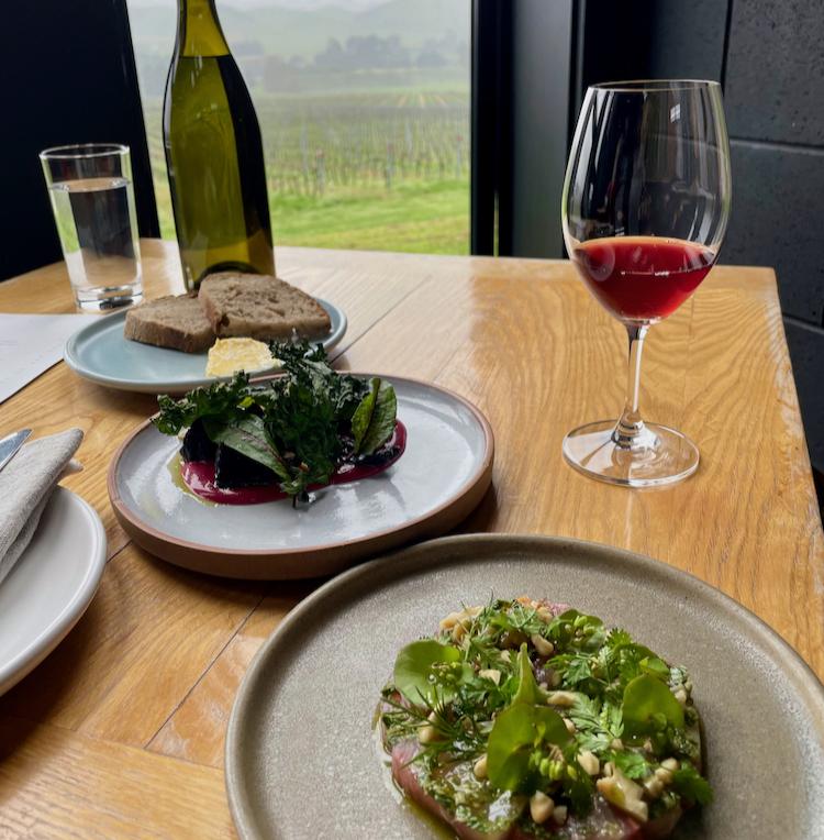 Lunch at Black Estate, Waipara.