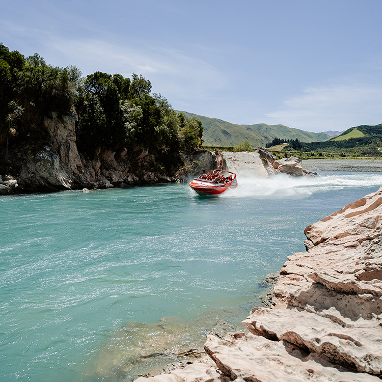 Jetboating in Hanmer Springs.