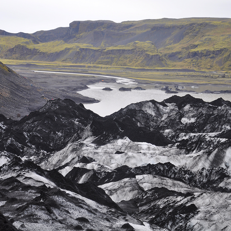 The Solheimajokull Glacier. Photo by Susan Buckland.
