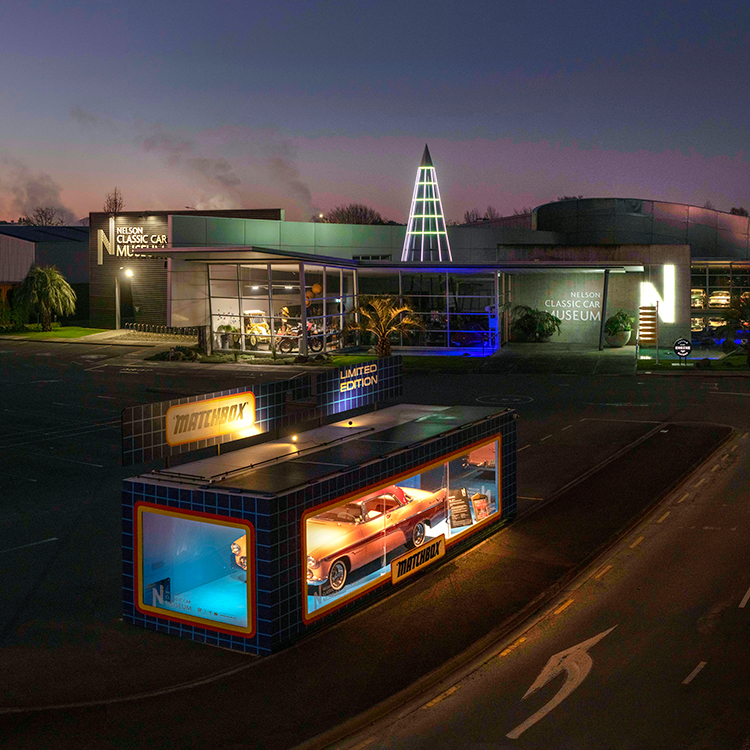 The 'Matchbox' car at the Nelson Classic Car Museum.