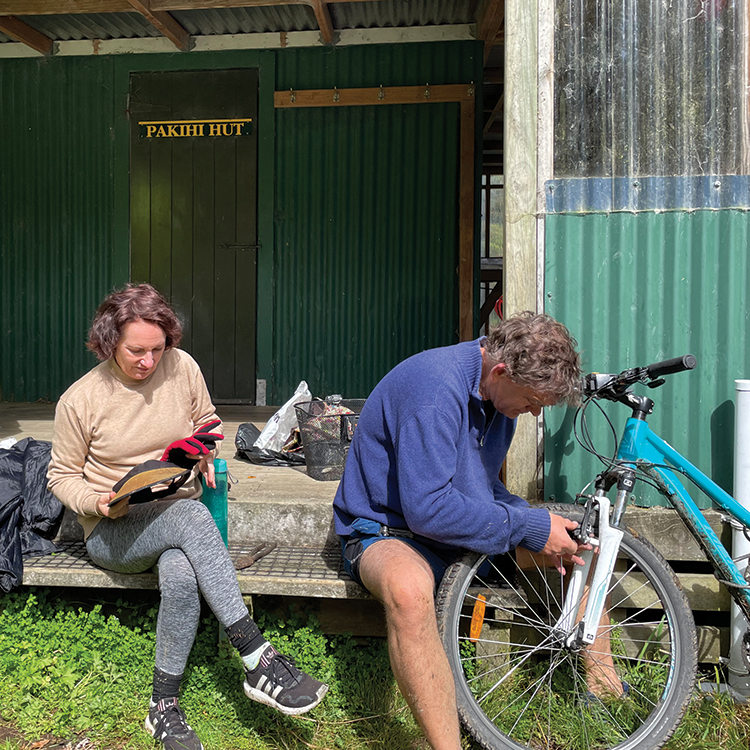The only DOC hut on the Pakihi Track. Photo by Michael Lamb.