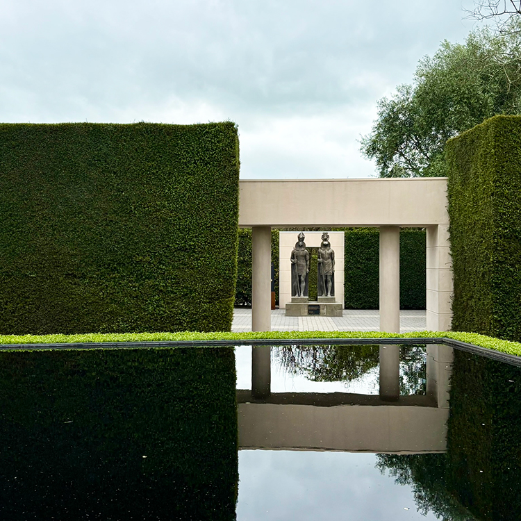 Serene reflections at Hamilton Gardens. Photo by Jo Percival.