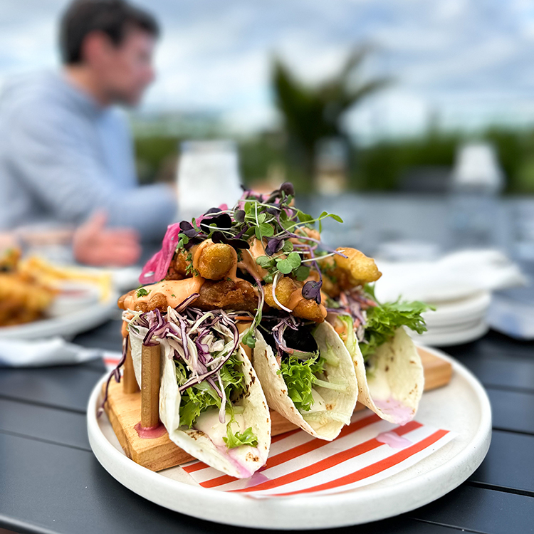 Lunch at Basker in Whitianga. Photo by Monica Tischler.
