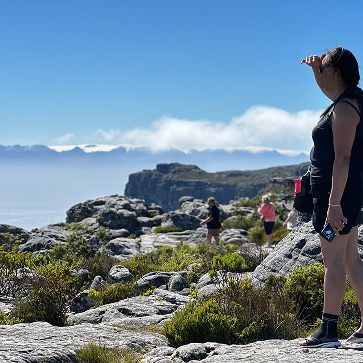 Stunning views from the top of Table Mountain. Photo by Jacqui Gibson.