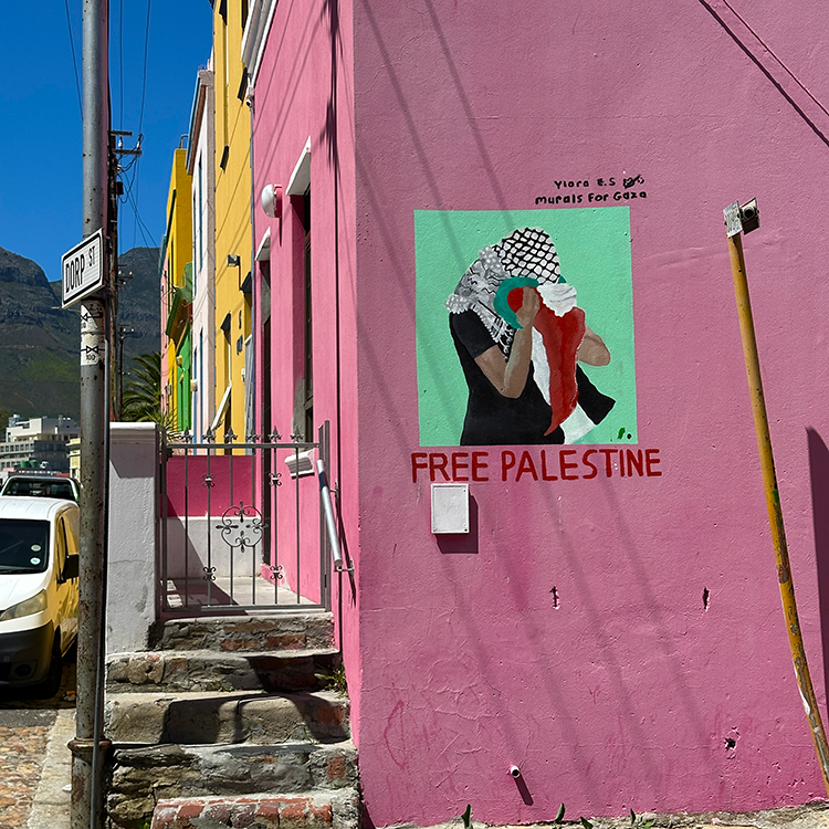 Graffiti in the colourful neighbourhood of Bo-Kaap. Photo by Jacqui Gibson.