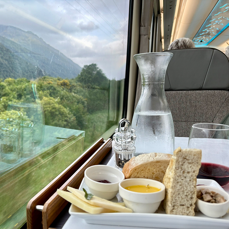Food with a view in Scenic Plus. Photo by Jo Percival.