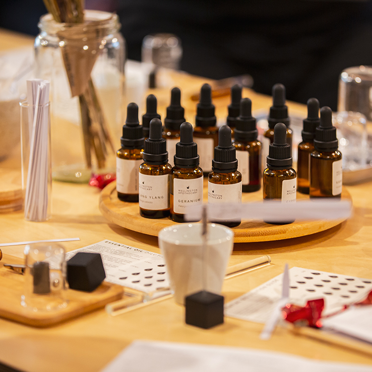 Perfume making at Wellington Apothecary. Photo by Celeste Fontein.